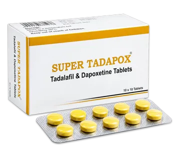 Super Tadapox tablete – Tadalafil i Dapoxetine, pakiranje i blister s tabletama